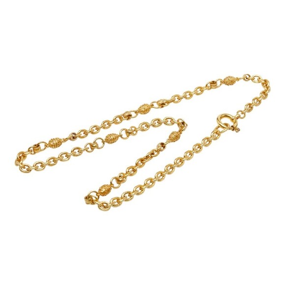 CHANEL Jewelry - CHANEL Vintage Gold Logo Necklace